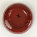 Japanese Wooden Lacquerware Small Bowl Vtg Urushinuri Red Kobachi UR772