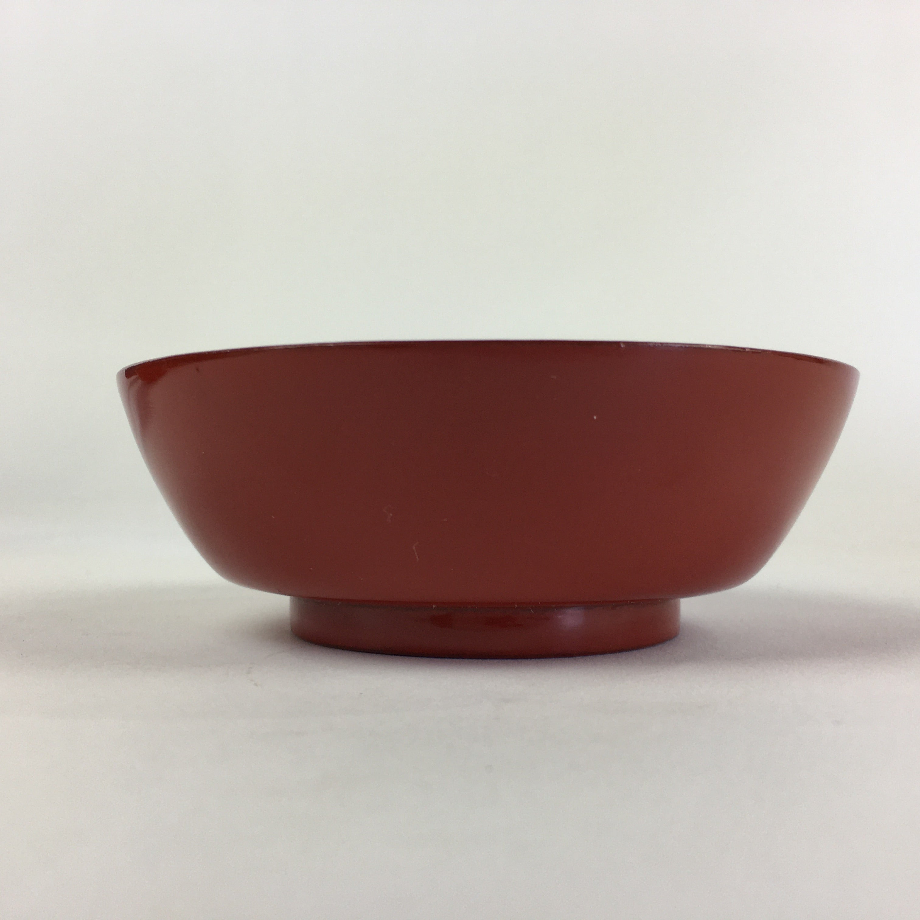 Japanese Wooden Lacquerware Small Bowl Vtg Urushinuri Red Kobachi UR772