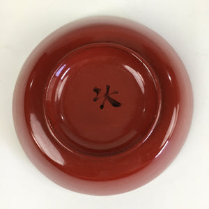 Japanese Wooden Lacquerware Small Bowl Vtg Urushinuri Red Kobachi UR774