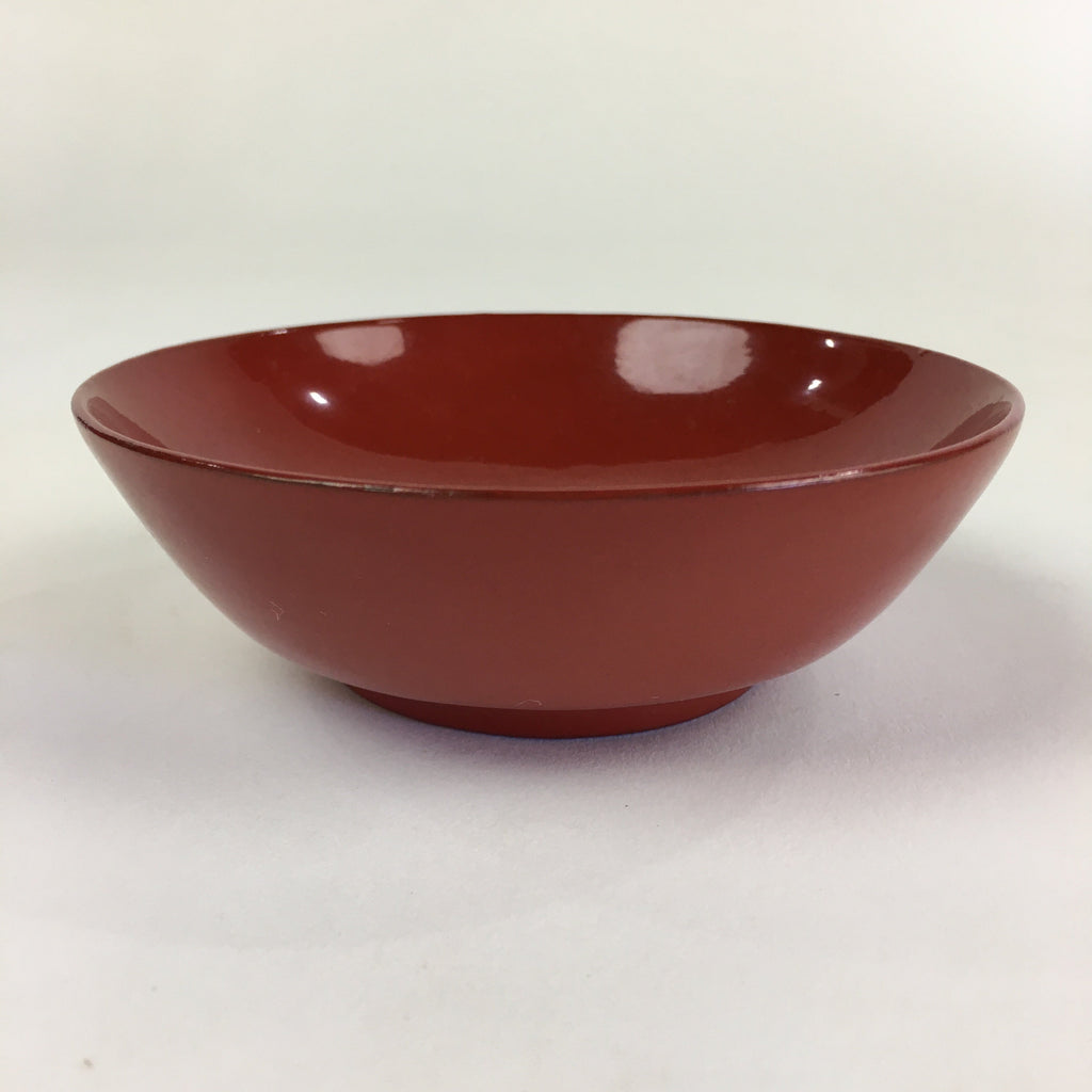 Japanese Wooden Lacquerware Small Bowl Vtg Urushinuri Red Kobachi UR774