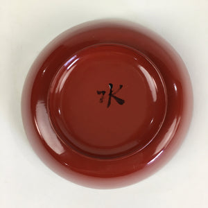 Japanese Wooden Lacquerware Small Bowl Vtg Urushinuri Red Kobachi UR776