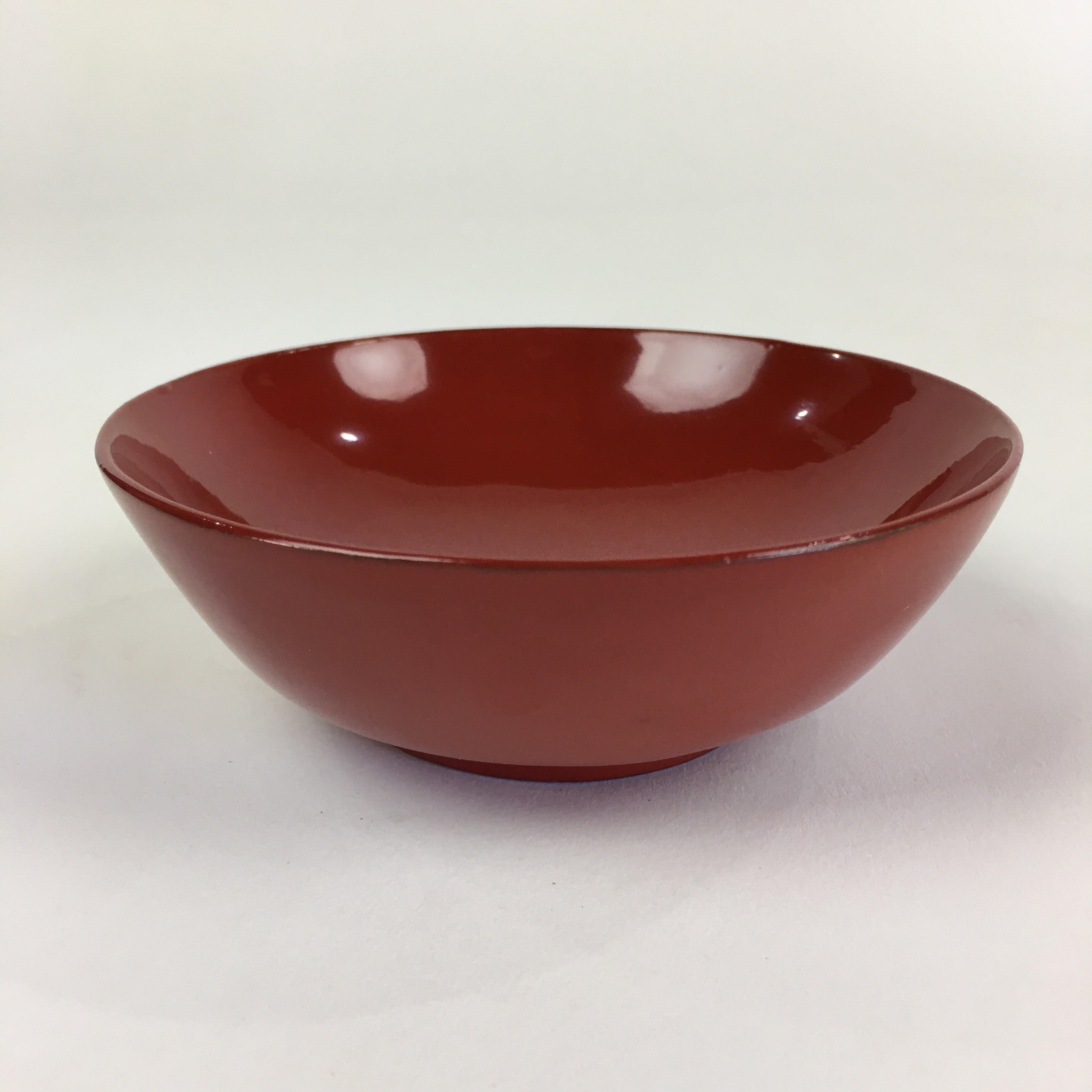 Japanese Wooden Lacquerware Small Bowl Vtg Urushinuri Red Kobachi UR777