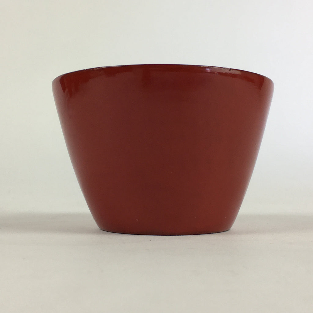 Japanese Wooden Lacquerware Small Bowl Vtg Urushinuri Red Kobachi UR778