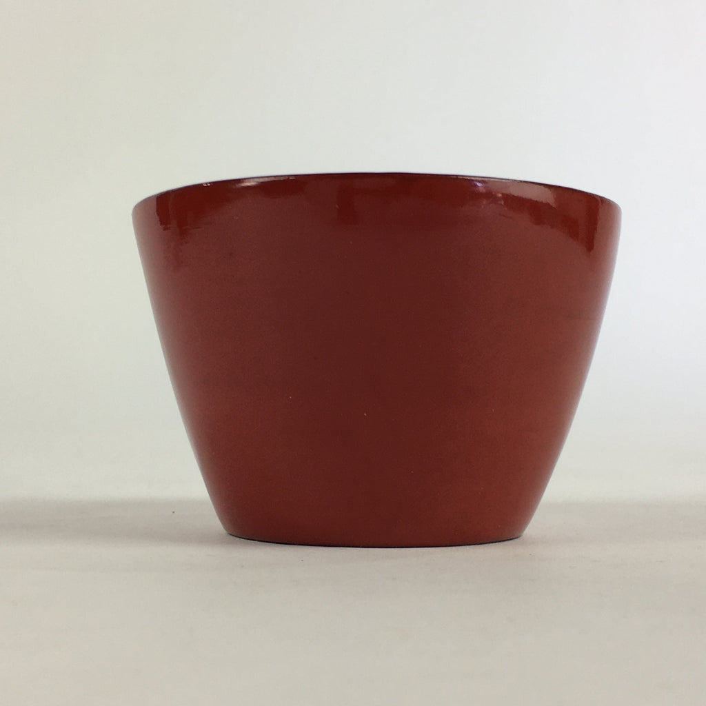 Japanese Wooden Lacquerware Small Bowl Vtg Urushinuri Red Kobachi UR778