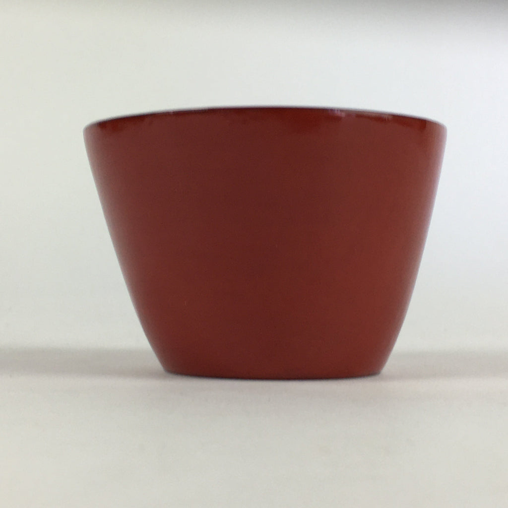 Japanese Wooden Lacquerware Small Bowl Vtg Urushinuri Red Kobachi UR780