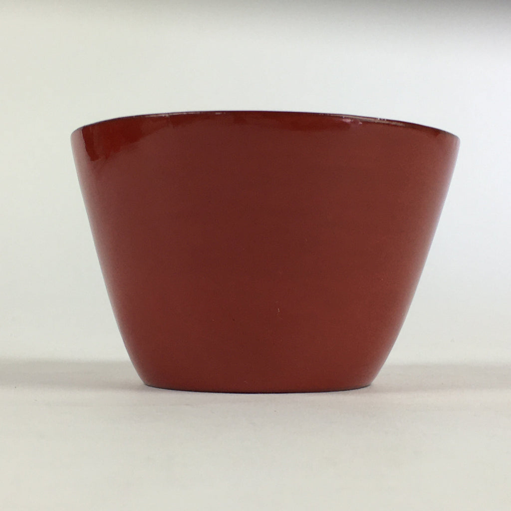 Japanese Wooden Lacquerware Small Bowl Vtg Urushinuri Red Kobachi UR780