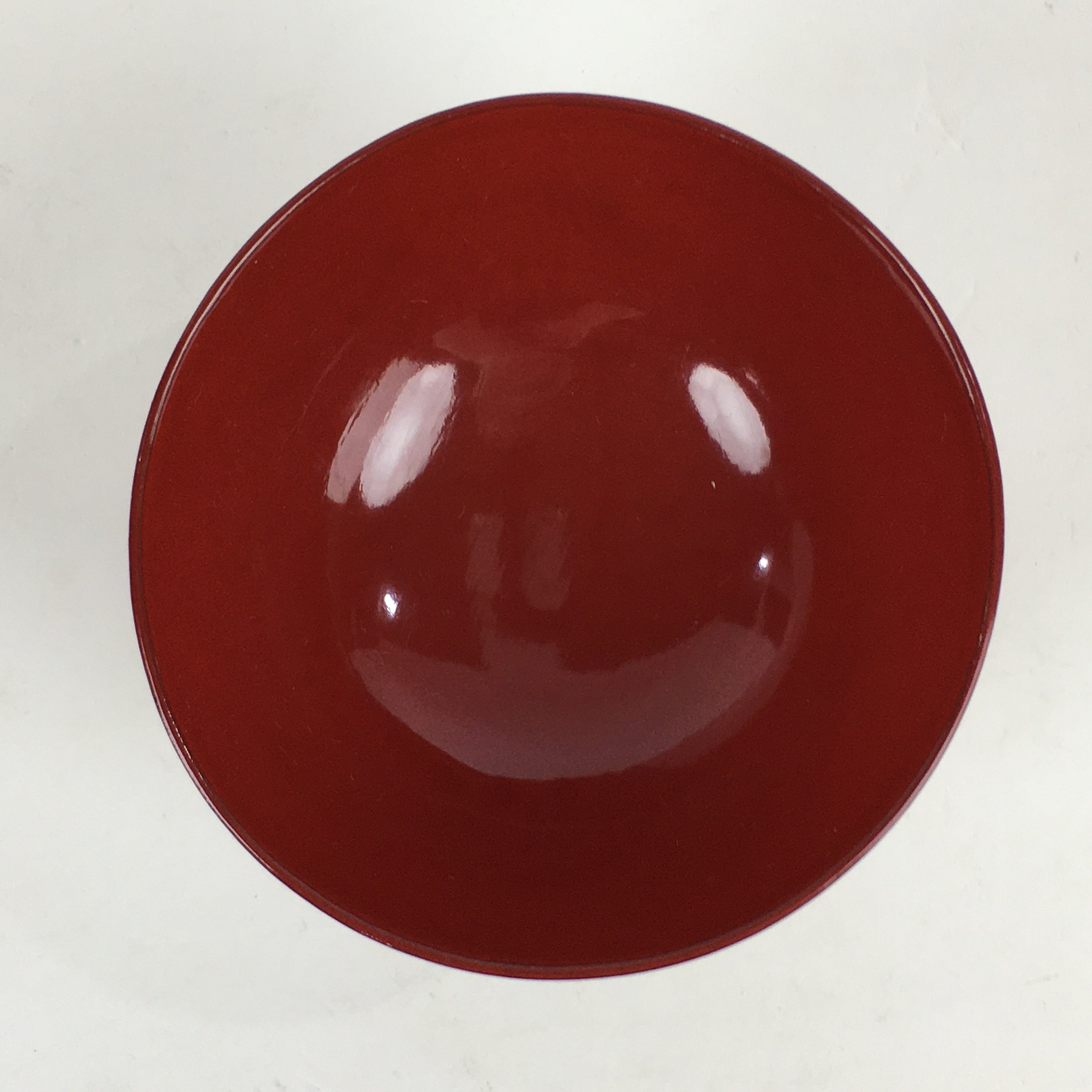 Japanese Wooden Lacquerware Small Bowl Vtg Urushinuri Red Kobachi UR782