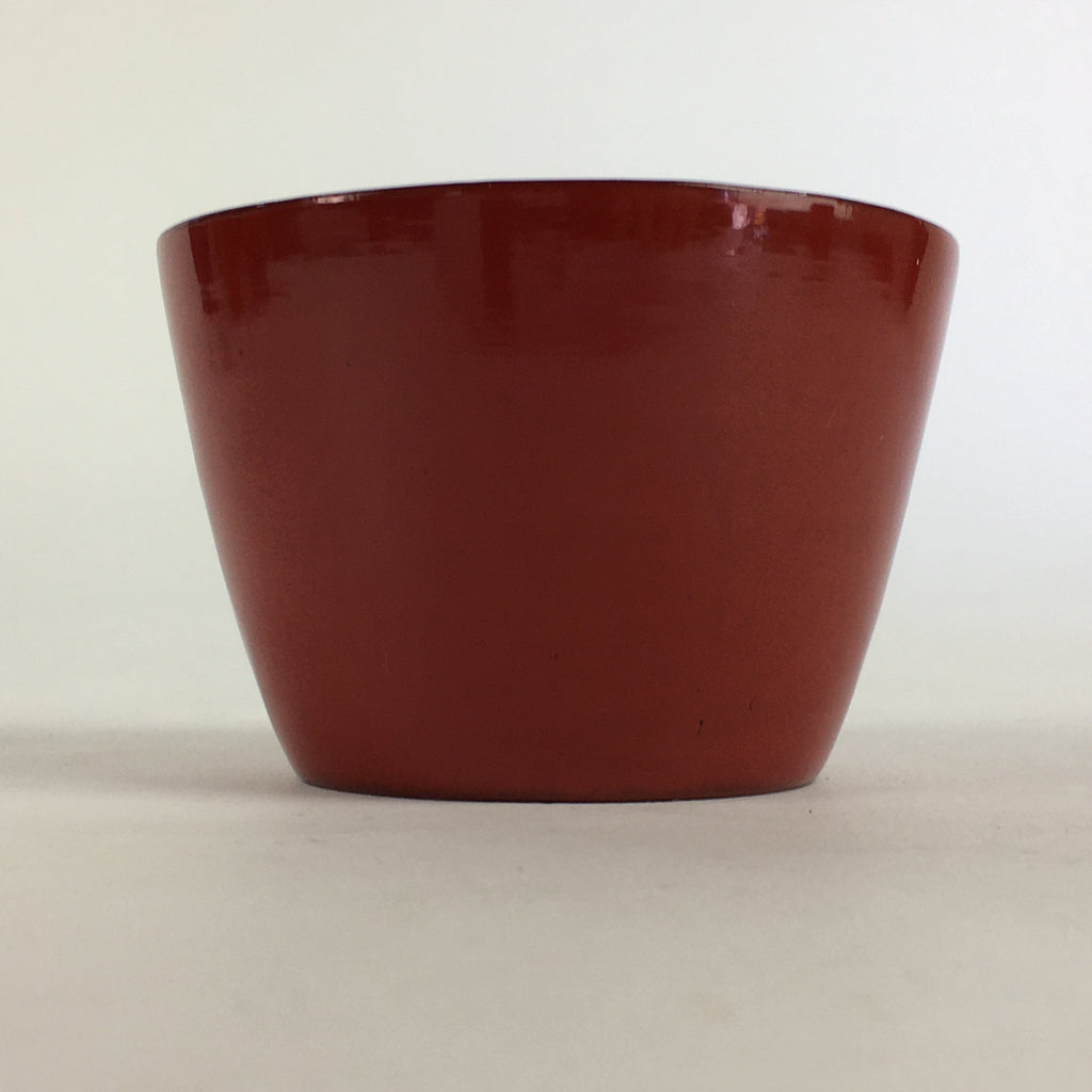Japanese Wooden Lacquerware Small Bowl Vtg Urushinuri Red Kobachi UR782