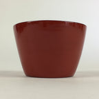 Japanese Wooden Lacquerware Small Bowl Vtg Urushinuri Red Kobachi UR782