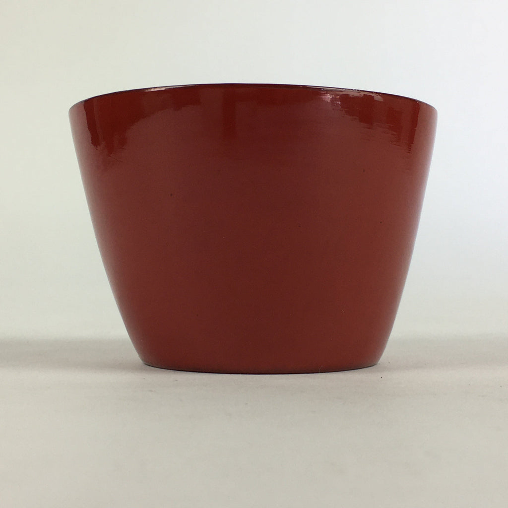 Japanese Wooden Lacquerware Small Bowl Vtg Urushinuri Red Kobachi UR782
