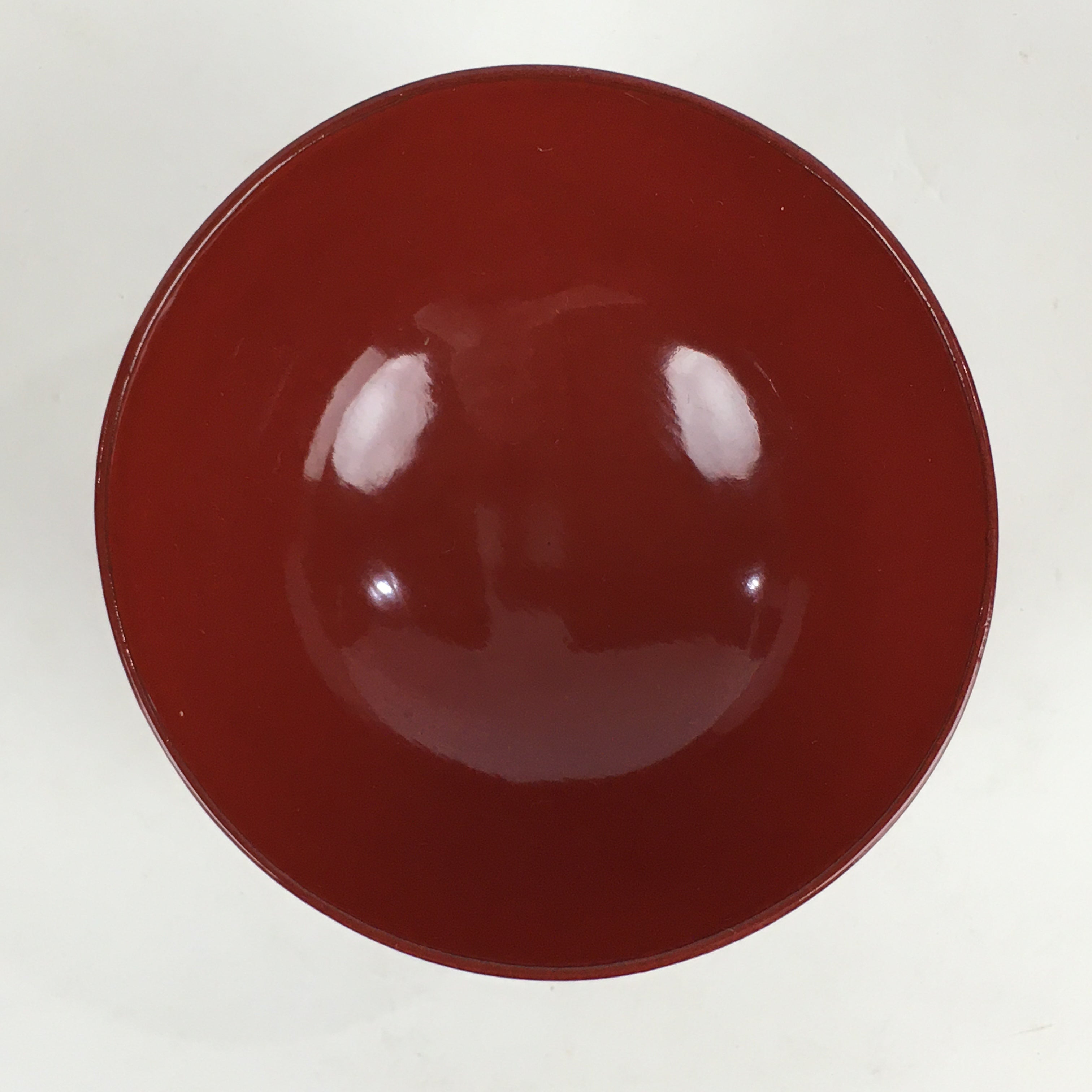 Japanese Wooden Lacquerware Small Bowl Vtg Urushinuri Red Kobachi UR785
