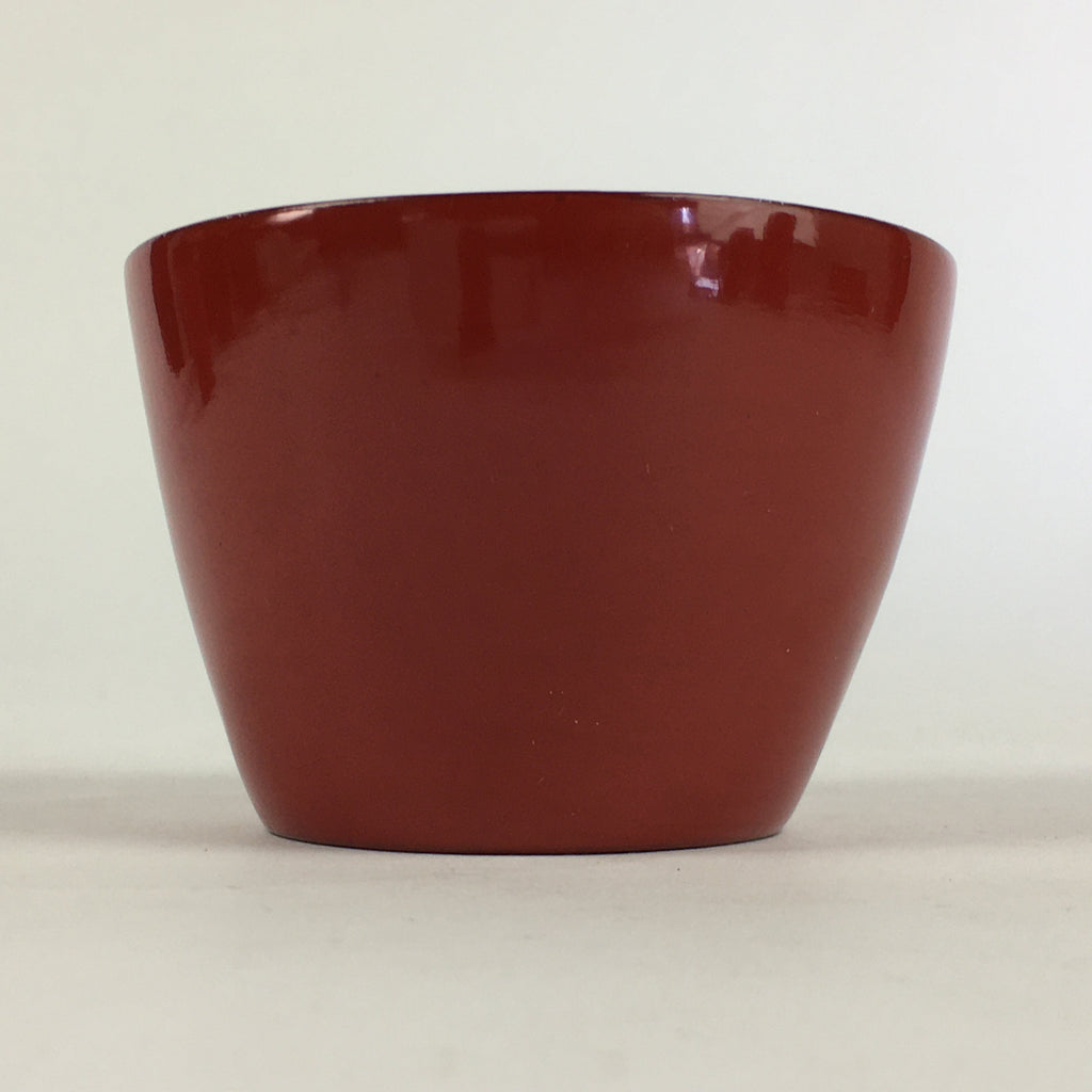 Japanese Wooden Lacquerware Small Bowl Vtg Urushinuri Red Kobachi UR785