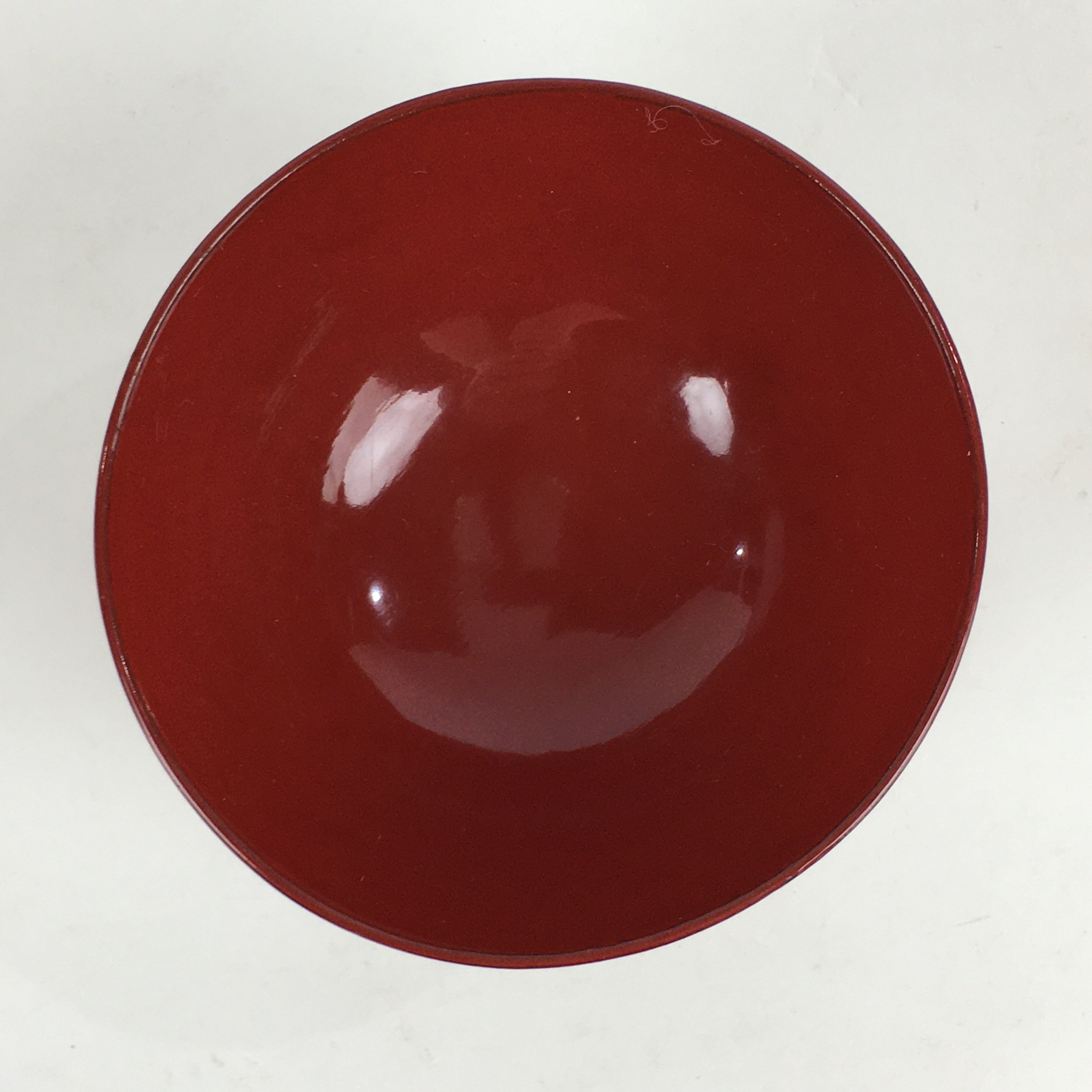 Japanese Wooden Lacquerware Small Bowl Vtg Urushinuri Red Kobachi UR786