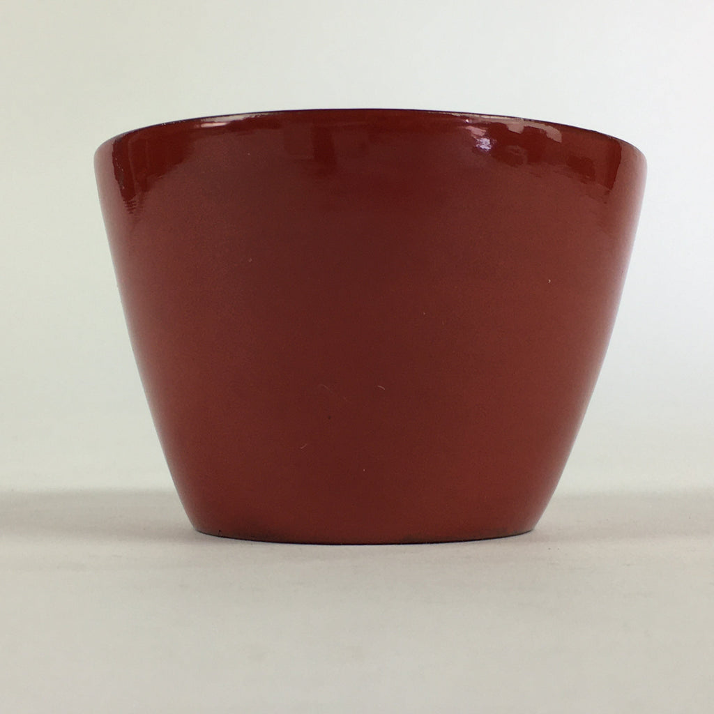 Japanese Wooden Lacquerware Small Bowl Vtg Urushinuri Red Kobachi UR786