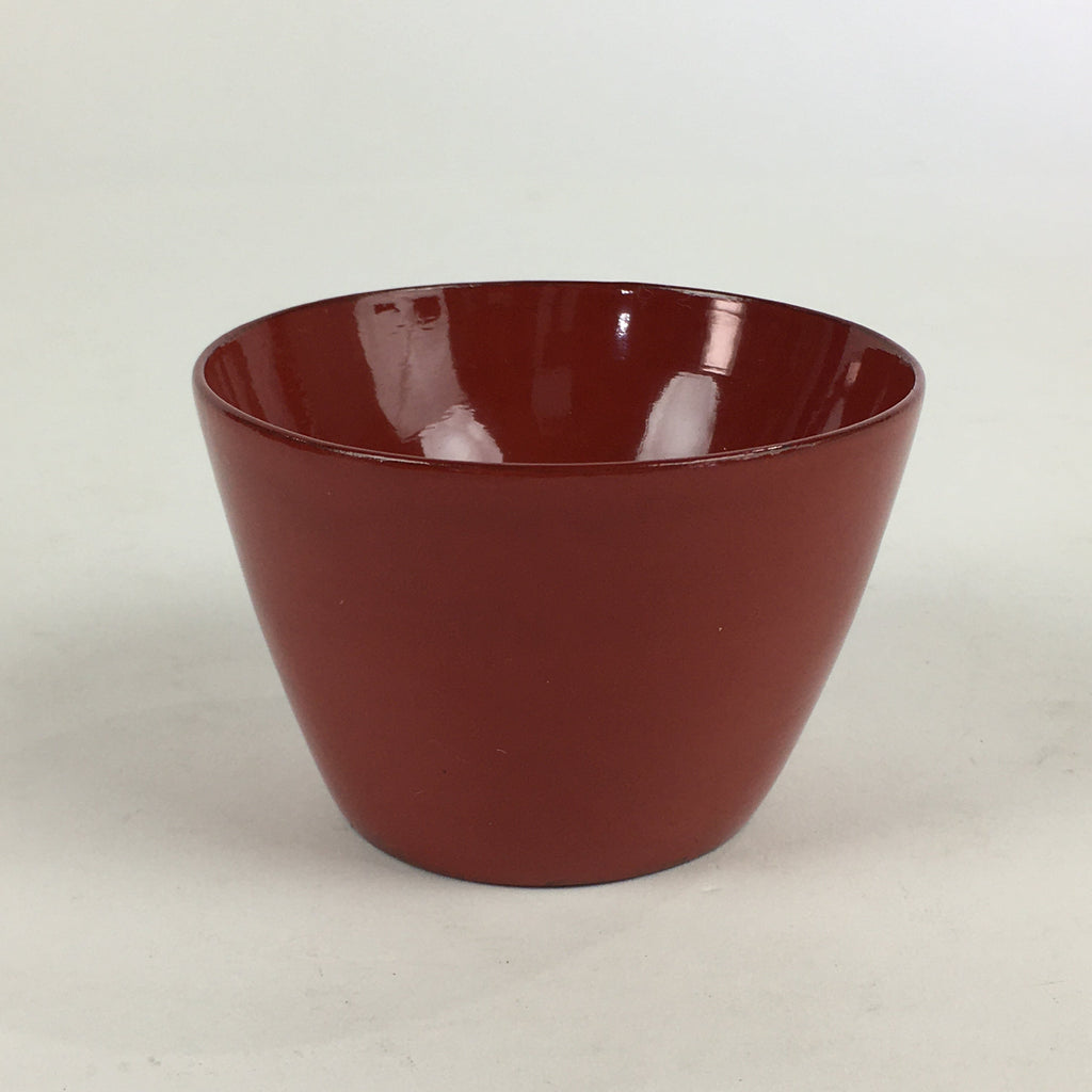 Japanese Wooden Lacquerware Small Bowl Vtg Urushinuri Red Kobachi UR786