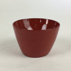 Japanese Wooden Lacquerware Small Bowl Vtg Urushinuri Red Kobachi UR786
