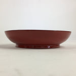 Japanese Wooden Lacquerware Small Plate Vtg Urushinuri Red Kozara UR758