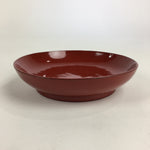 Japanese Wooden Lacquerware Small Plate Vtg Urushinuri Red Kozara UR758