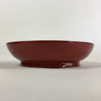 Japanese Wooden Lacquerware Small Plate Vtg Urushinuri Red Kozara UR759