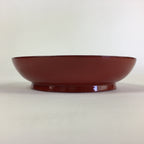 Japanese Wooden Lacquerware Small Plate Vtg Urushinuri Red Kozara UR759