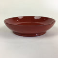 Japanese Wooden Lacquerware Small Plate Vtg Urushinuri Red Kozara UR759