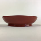 Japanese Wooden Lacquerware Small Plate Vtg Urushinuri Red Kozara UR760