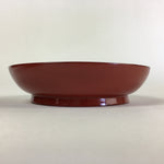 Japanese Wooden Lacquerware Small Plate Vtg Urushinuri Red Kozara UR760