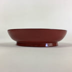 Japanese Wooden Lacquerware Small Plate Vtg Urushinuri Red Kozara UR761