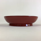 Japanese Wooden Lacquerware Small Plate Vtg Urushinuri Red Kozara UR761