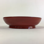 Japanese Wooden Lacquerware Small Plate Vtg Urushinuri Red Kozara UR761