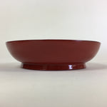 Japanese Wooden Lacquerware Small Plate Vtg Urushinuri Red Kozara UR762