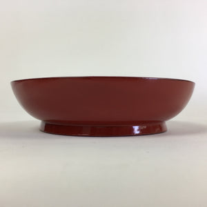 Japanese Wooden Lacquerware Small Plate Vtg Urushinuri Red Kozara UR762