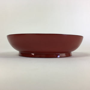 Japanese Wooden Lacquerware Small Plate Vtg Urushinuri Red Kozara UR762