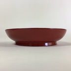 Japanese Wooden Lacquerware Small Plate Vtg Urushinuri Red Kozara UR763