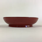 Japanese Wooden Lacquerware Small Plate Vtg Urushinuri Red Kozara UR763