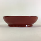 Japanese Wooden Lacquerware Small Plate Vtg Urushinuri Red Kozara UR764