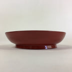 Japanese Wooden Lacquerware Small Plate Vtg Urushinuri Red Kozara UR765