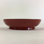 Japanese Wooden Lacquerware Small Plate Vtg Urushinuri Red Kozara UR765