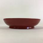 Japanese Wooden Lacquerware Small Plate Vtg Urushinuri Red Kozara UR765