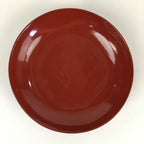 Japanese Wooden Lacquerware Small Plate Vtg Urushinuri Red Kozara UR767