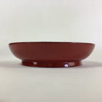 Japanese Wooden Lacquerware Small Plate Vtg Urushinuri Red Kozara UR767