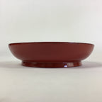 Japanese Wooden Lacquerware Small Plate Vtg Urushinuri Red Kozara UR767