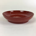 Japanese Wooden Lacquerware Small Plate Vtg Urushinuri Red Kozara UR767