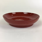 Japanese Wooden Lacquerware Small Plate Vtg Urushinuri Red Kozara UR767