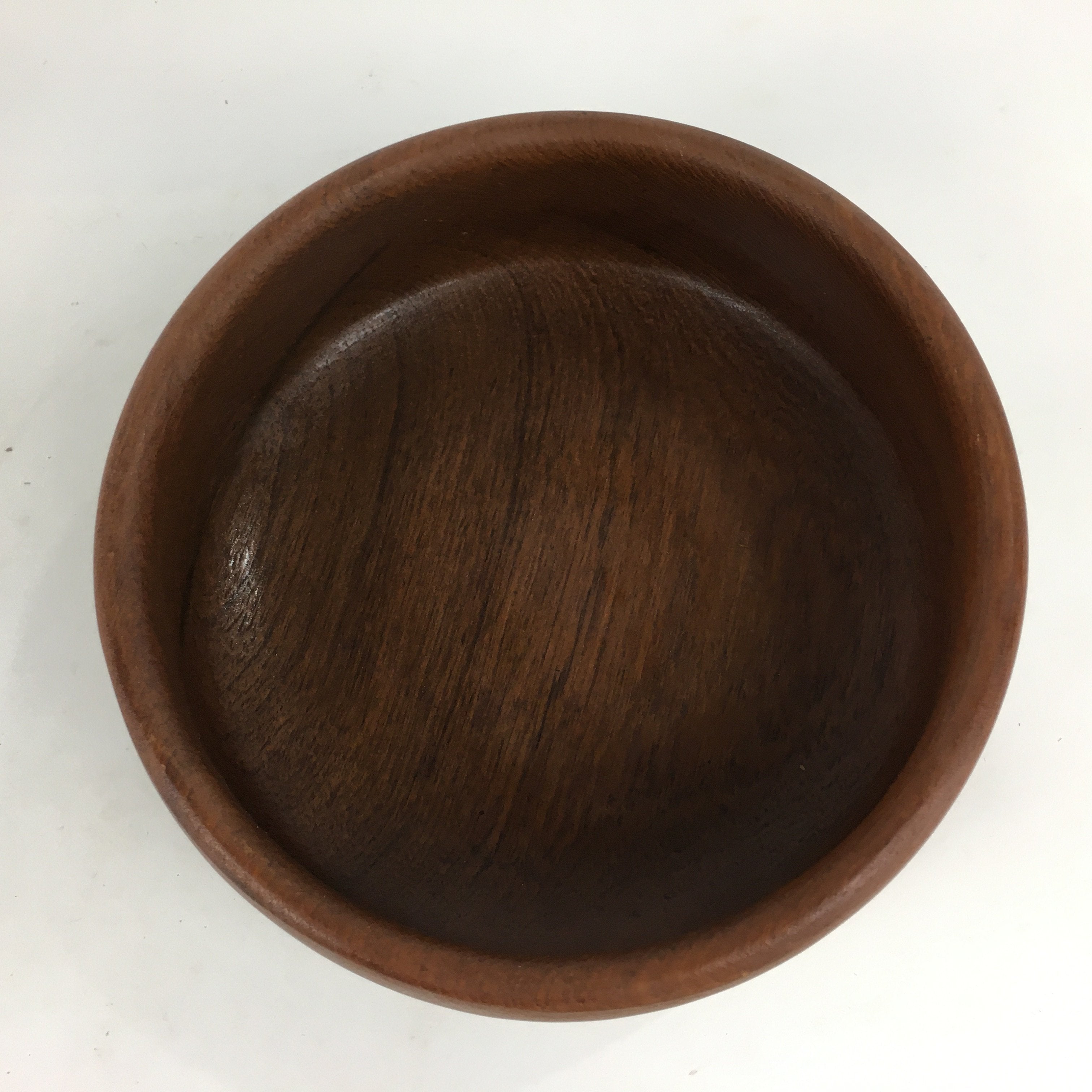 Japanese Wooden Large Bowl Vtg Multi Bowl Snack Salad Colored Varnish Brown UR61