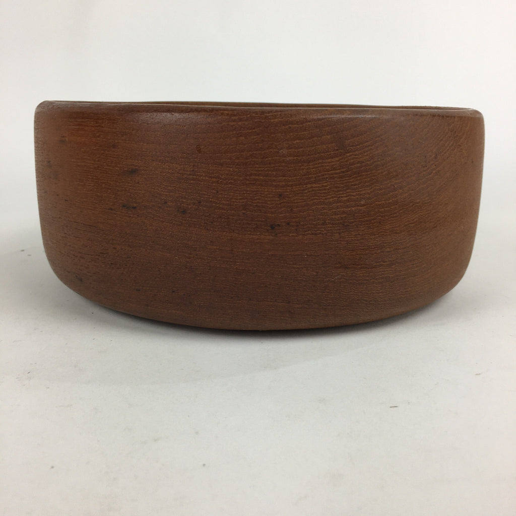 Japanese Wooden Large Bowl Vtg Multi Bowl Snack Salad Colored Varnish Brown UR61
