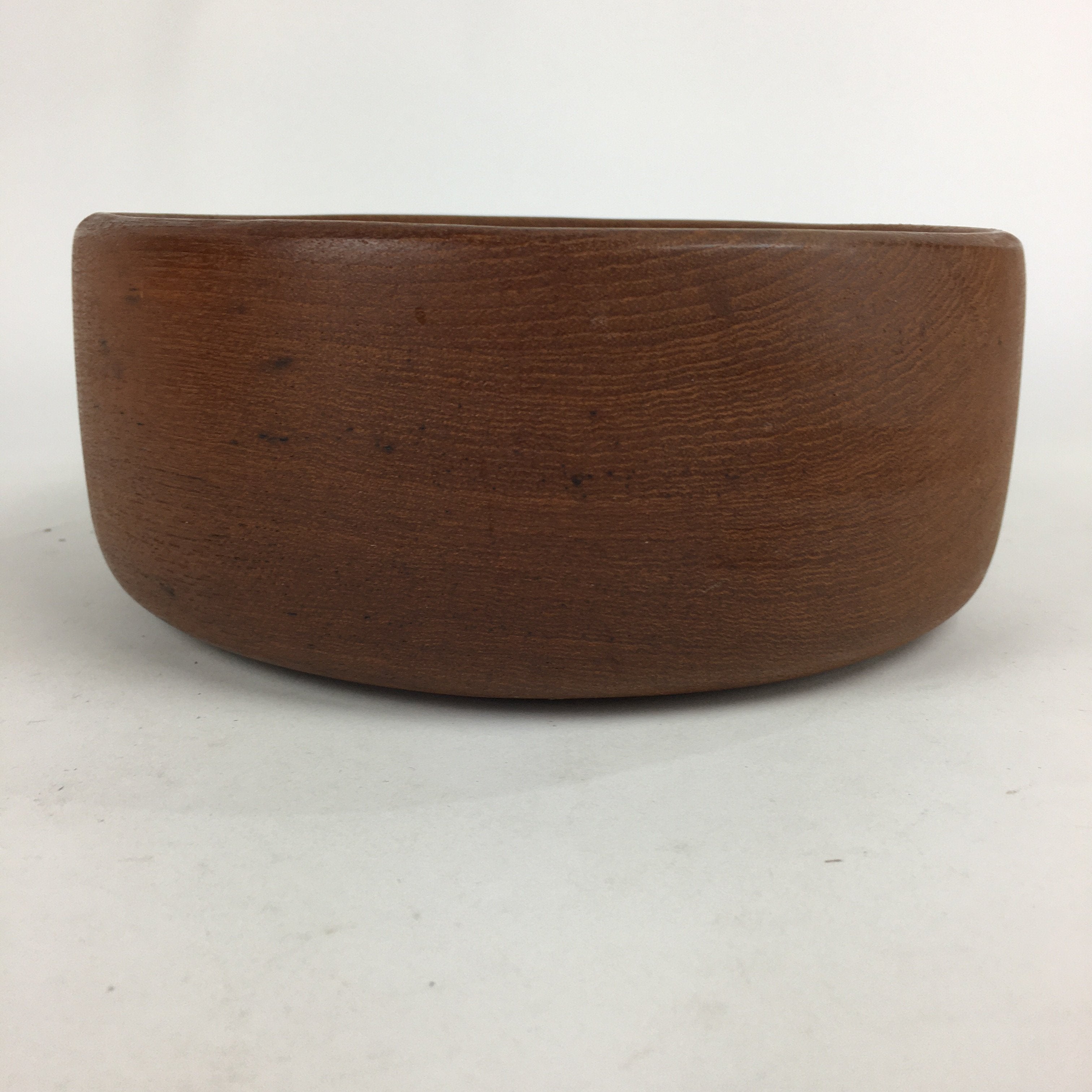 Japanese Wooden Large Bowl Vtg Multi Bowl Snack Salad Colored Varnish Brown UR61