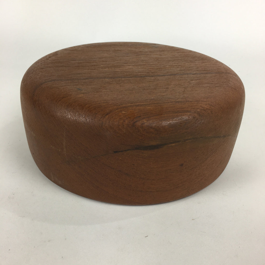 Japanese Wooden Large Bowl Vtg Multi Bowl Snack Salad Colored Varnish Brown UR61