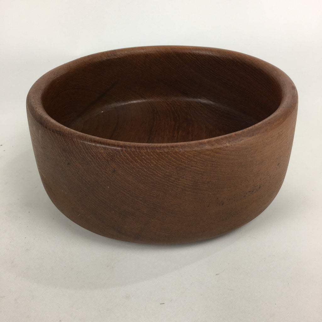 Japanese Wooden Large Bowl Vtg Multi Bowl Snack Salad Colored Varnish Brown UR61