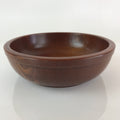 Japanese Wooden Large Bowl Vtg Salad Snack Multi Bowl Varnish Brown UR817